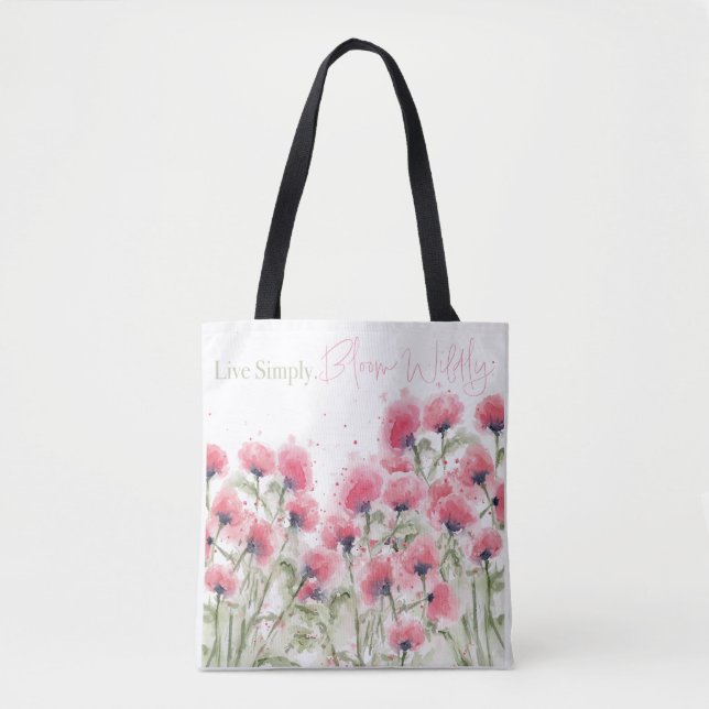 Tote Bag Vis Simplement. Bloom sauvage (Devant)