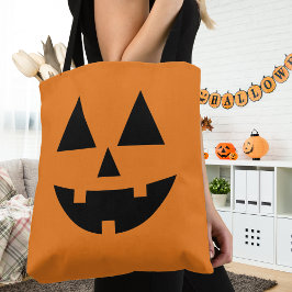 Tote Bag Visage Citrouille Halloween mâle Jack-O-lanterne