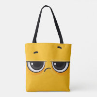 Visage contrarié jaune