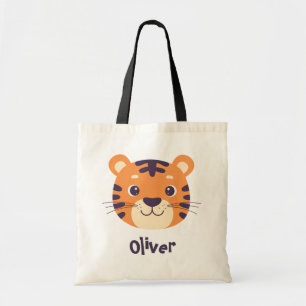 Tote Bag Visage de Tigre Drôle