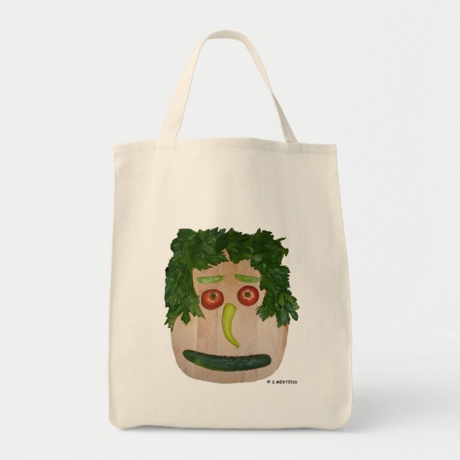 Tote Bag Visage de Veggie (Devant)