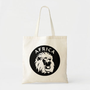 Tote Bag Visage du lion rugissant   Afrique