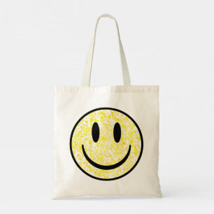 Tote Bag Visage souriant éclaboussé