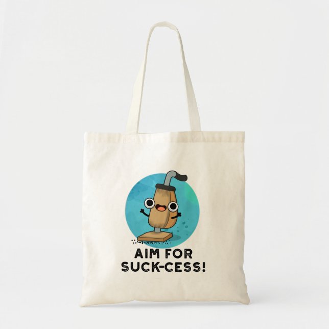 Tote Bag Viser le Succès Drôle de Punisseur d'aspirateur (Devant)