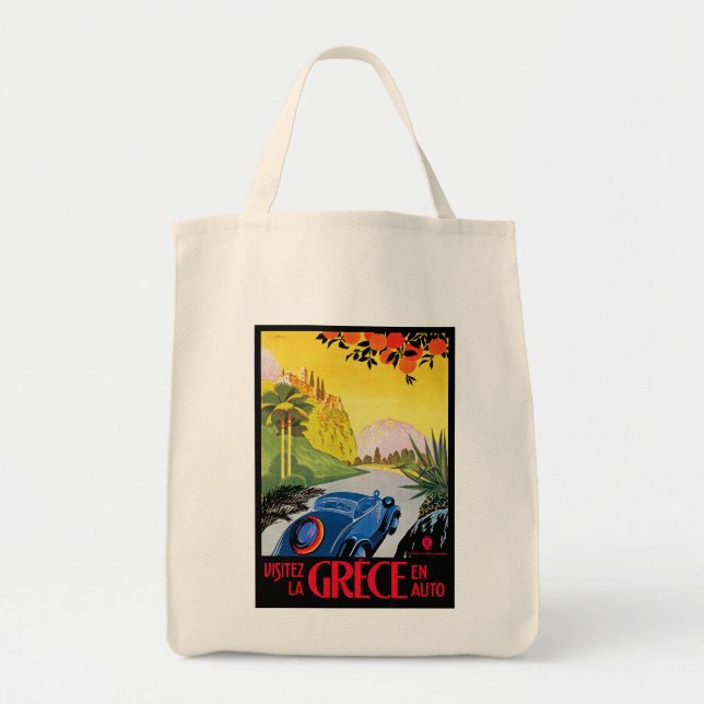 Tote Bag Visitez La Grece (Devant)