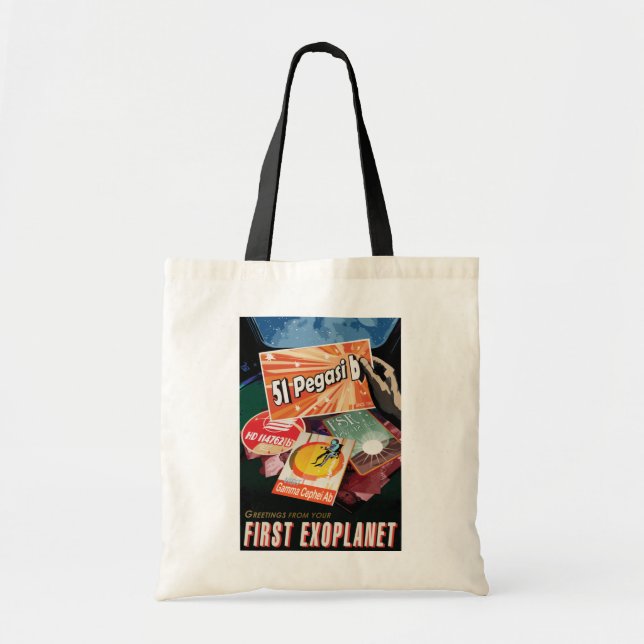 Tote Bag Visitez La Première Exoplanète Trouvée À L'Extérie (Devant)