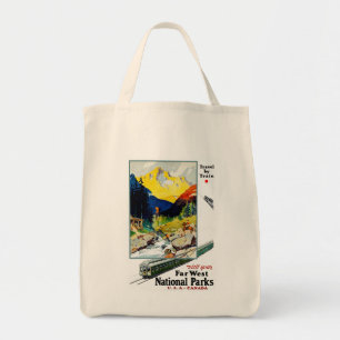 Tote Bag Visitez Vos Parcs Nationaux Far West