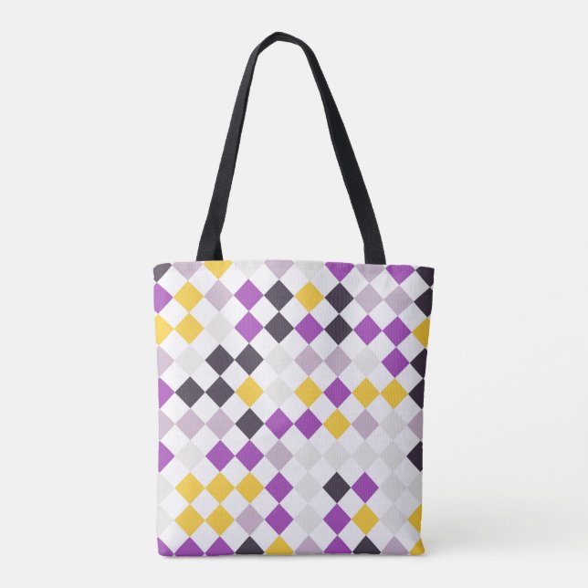 Tote Bag Vivid Diamond Dance (Dos)