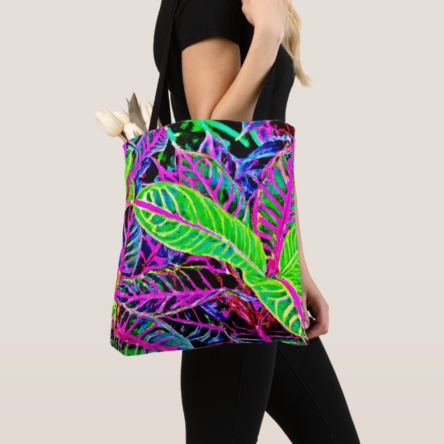 Tote Bag Vivid Foliage Elegance Motif (De près)