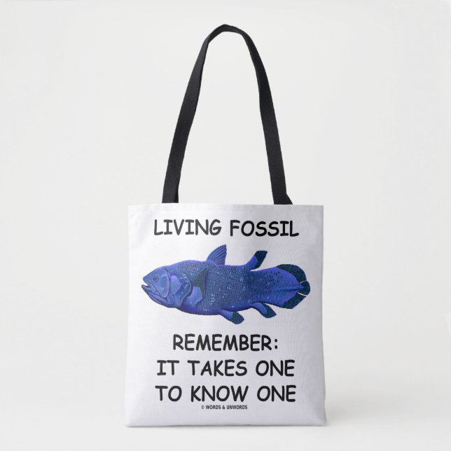 Tote Bag Vivre Fossil Rappelez-Vous : Il Faut Connaître Un (Devant)