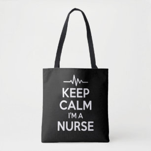 Tote Bag Vœux de bonne chance infirmière calme