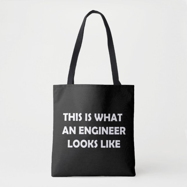 Tote Bag Voici à quoi ressemble un ingénieur (Devant)