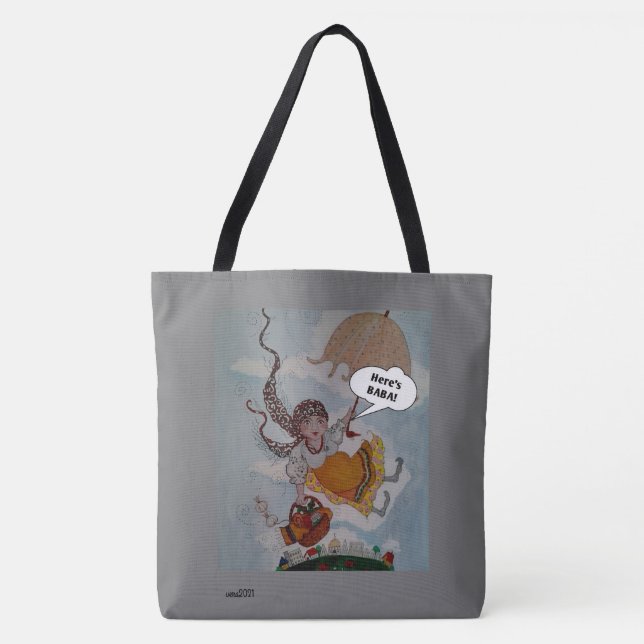 Tote Bag Voici l'art populaire ukrainien de Baba (Devant)