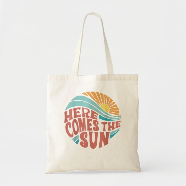 Tote Bag Voici Le Soleil Hommes Femmes Enfants Enfants Enfa (Devant)
