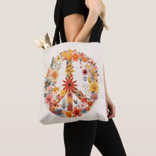 Tote Bag Voie de Paix fleur sauvage