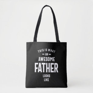 Tote Bag Voilà à quoi ressemble un père génial