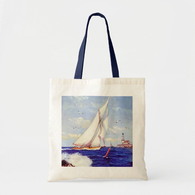 Tote Bag Voile Par le phare par Albert B. Marques (Devant)