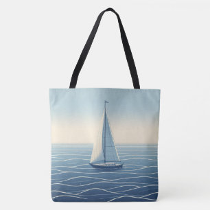 Tote Bag Voilier en haute mer
