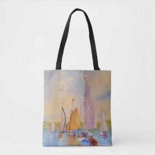 Tote Bag Voilier Sunset