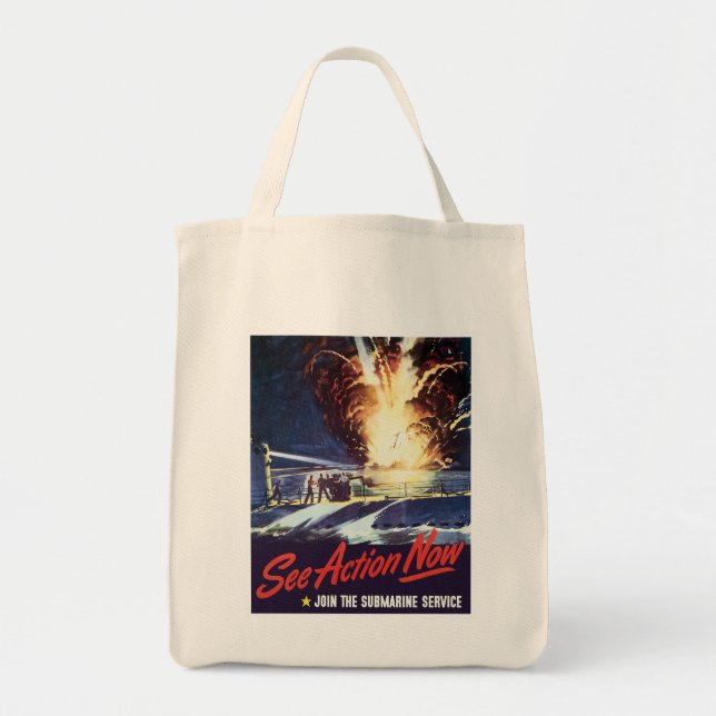 Tote Bag Voir Action maintenant (Devant)