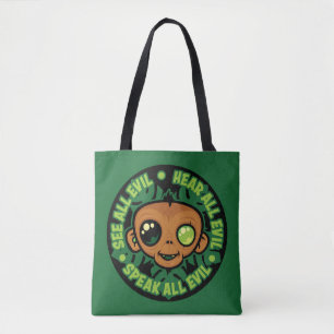 Tote Bag Voir, Entendre et Dire tout Mal Singe