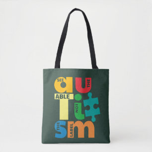 Tote Bag Voir La Table Pas La Sensibilisation sur l'autisme