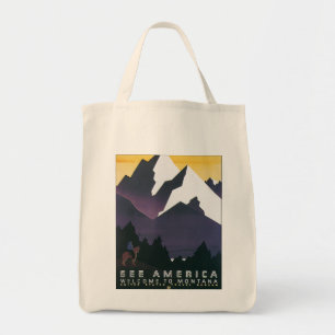 Tote Bag Voir l'accueil de ~ de l'Amérique au Montana