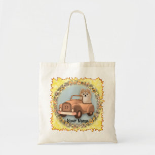 Tote Bag Voiture de conduite de chien de Poméranie