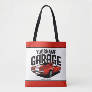 Tote Bag Voiture Muscle Personnalisée 1967 Garage Fastback 