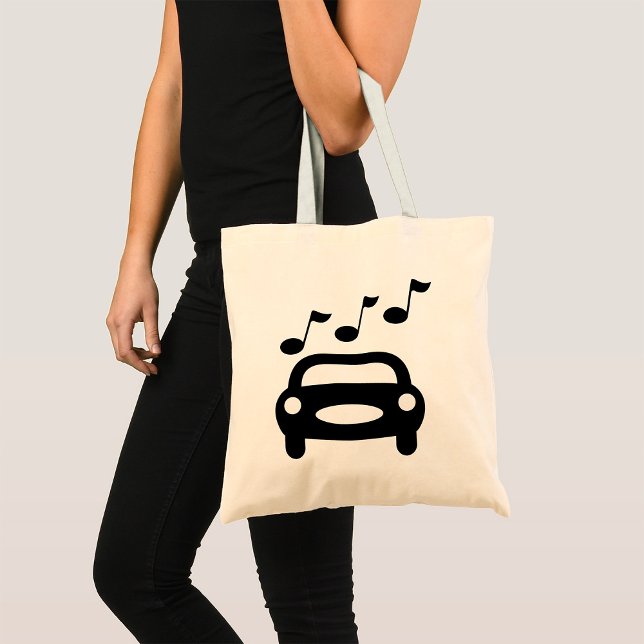Tote Bag Voiture musicale (Créateur téléchargé)
