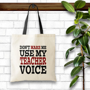 Tote Bag Voix de professeur amusante