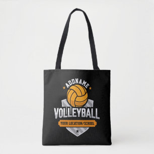 Tote Bag Volleyball AJOUTER TEXTE École Varsity Team Joueur