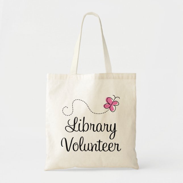 Tote Bag Volontaire de bibliothèque (Devant)