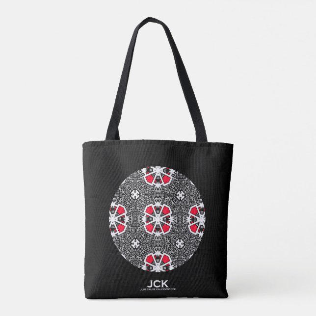 Tote Bag Volume seize kaléidoscope art deux (Dos)