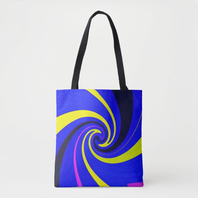Tote Bag Vortex bleu (Devant)
