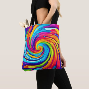Tote Bag Vortex vibrant dans le tourbillon artistique