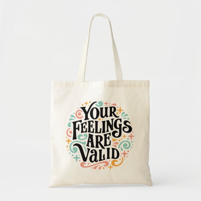 Tote Bag Vos sentiments sont un soutien valide en santé men (Devant)