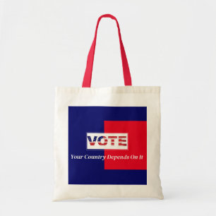 Tote Bag Votez Votre pays en dépend