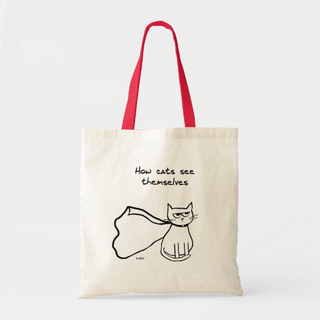 Tote Bag Votre chat le super héros - cadeau drôle de chat (Devant)