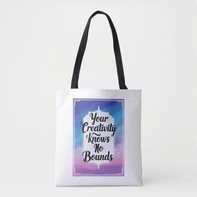 Tote Bag Votre créativité connaît pas de limites option 2 (Devant)