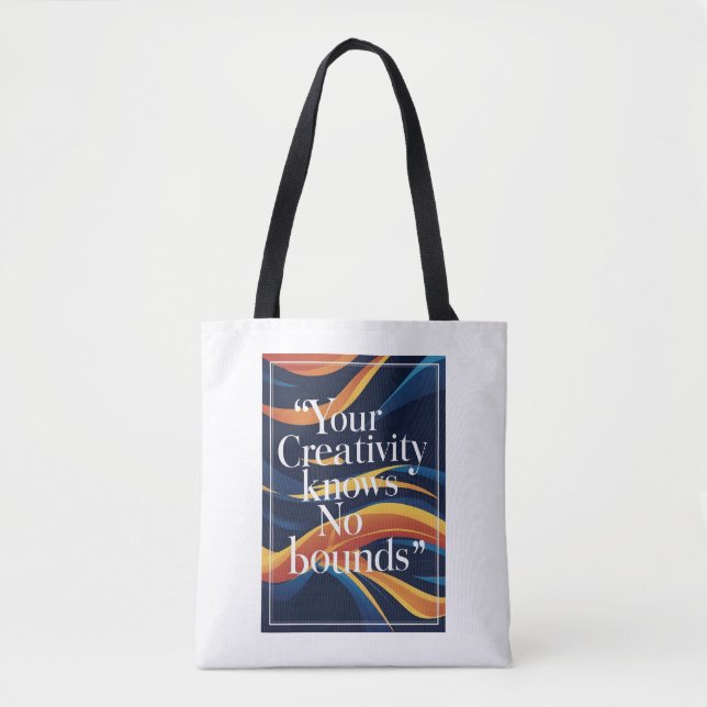 Tote Bag Votre créativité connaît pas de limites option 3 (Devant)