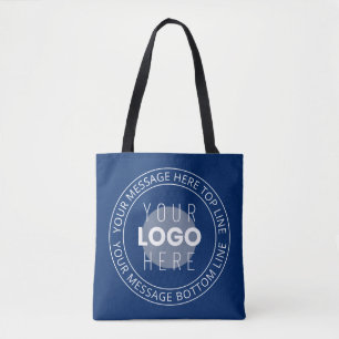 Tote Bag Votre logo et votre texte circulaire personnalisab