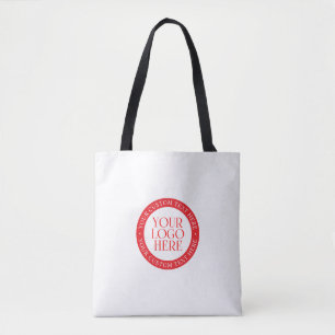 Tote Bag Votre logo ou autre image Noël blanc et rouge