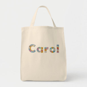Tote Bag Votre nom en lettres florales artistiques / Carol
