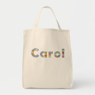 Tote Bag Votre nom en lettres florales artistiques / Carol 
