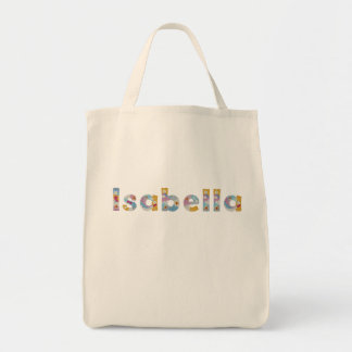 Tote Bag Votre nom en lettres florales artistiques / Isabel