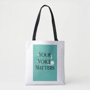Tote Bag Votre voix compte, option 2