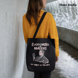 Tote Bag Votre vote compte l'élection rose politique imprim