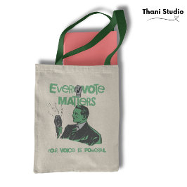 Tote Bag Votre vote compte l'élection vert politique imprim