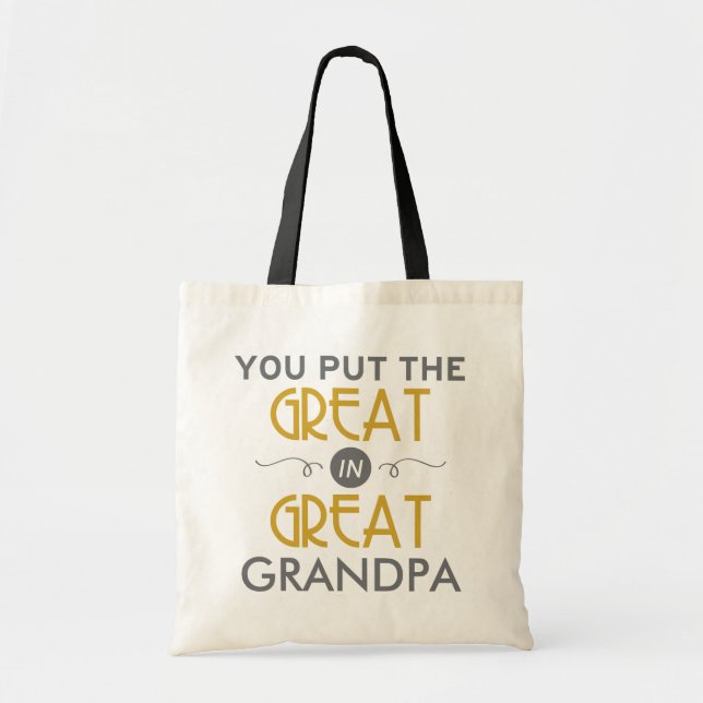Tote Bag Vous avez mis le grand dans le grand grand-papa (Devant)
